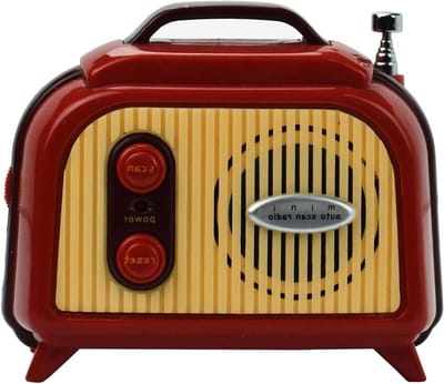 Draagbare Mini Radio - Geluidsbox - Muziek Luisteren - Wandmontage Mogelijk - 75 x 45 x 88 cm - Rood