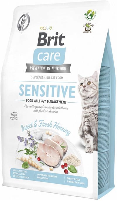 Brit Care Sensitive Food Allergy Management Haring&Insecten - Kattenvoer - 6 x 2 kg