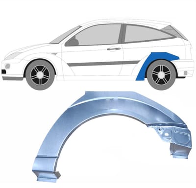 Reparatiepaneel achterspatbord voor Ford Focus 1998-2004 / Links