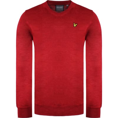 Lyle & Scott Golf Heren Rode Trui