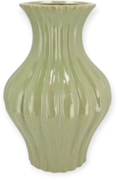 Daan Kromhout - Vaas - Lima - Pistache - Neck - 21x21x31cm - Keramiek