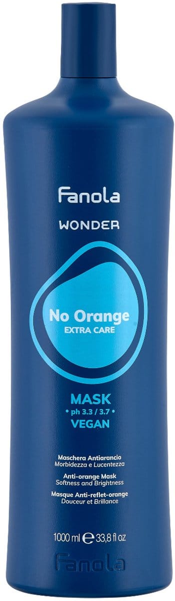 Masque anti-orange - FANOLA - Wonder No Orange Mask - 1000ml - Cheveux colorés - Hydratation intense