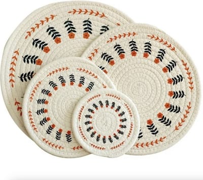 Nixnix® - Onderzetter set - 3 stuks - Papier - Bloemmotief