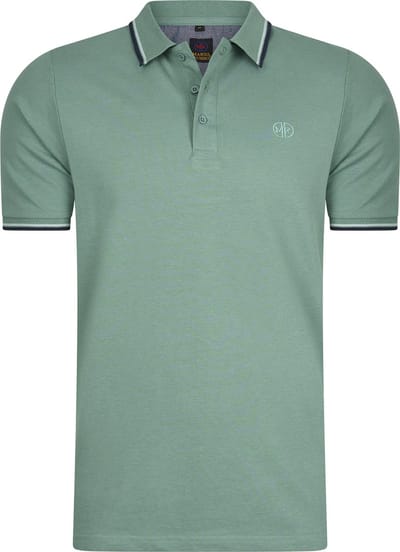 Mario Russo Polo shirt Edward - Polo Shirt Heren - Poloshirts heren - Katoen - Mid Groen