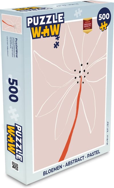 Puzzel Bloemen - Abstract - Pastel - Legpuzzel - Puzzel 500 stukjes