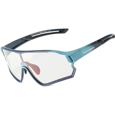Rockbros 14110009005 polarized cycling glasses for children 8-14 years old - blue