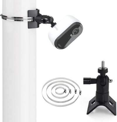 Verstelbare Camera Bevestiging voor Buiten, Geschikt voor 1/4 Inch Schroefgaten, 360° Rotatie, Compatibel met Arlo, Wyze en Eufycam