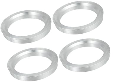 Dailygoods- Middennaaf Ringen - 4 Stuks - Aluminiumlegering - Binnendiameter 56,1 mm - Buitendiameter 71,6 mm - Schokbestendig - Nauwkeurige Verbinding - Naafringen