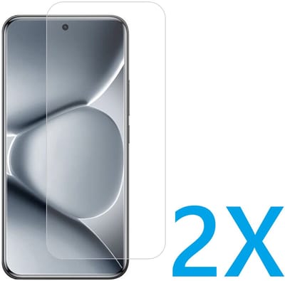 Glasplaatje Geschikt voor: Xiaomi 15 Ultra - 2x Screenprotector - screen protector - glas - bescherm - beschermglas