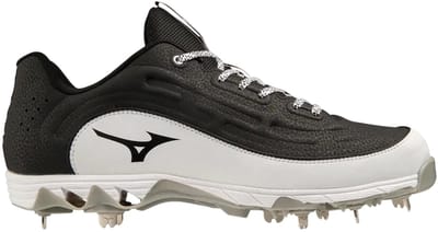 Mizuno - MLB - Ambition 3 - Low - Metal Spikes - Honkbalschoenen - Black/White - US 9