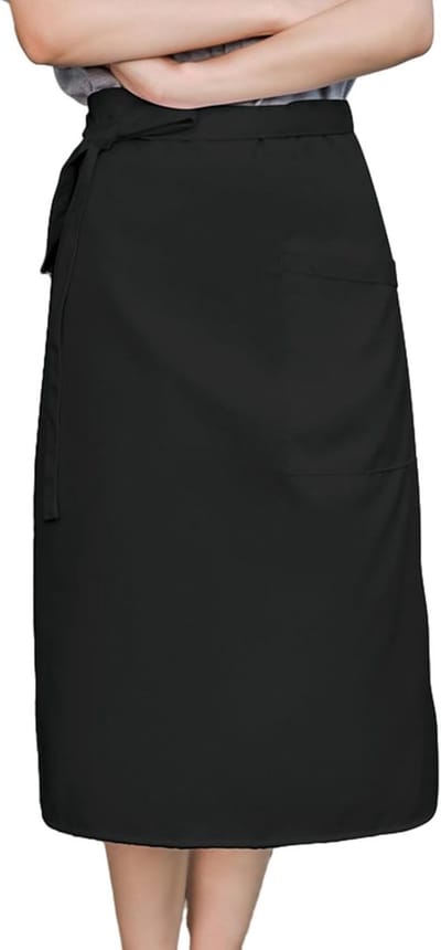 Unisex Schort 68 x 70 cm Waterdicht Kookschort met Zakken, Verstelbaar Schort voor Koks en Ober, Ideaal voor Restaurants en Bars