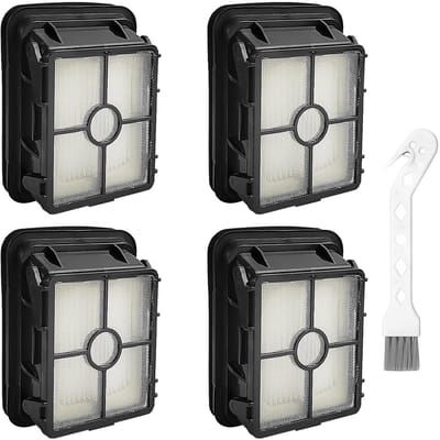 Dailygoods- Filters 4 Stuks - Vervangingsfilter - Efficiënte Filtering - Geschikt voor Bissell 17132/2582N/2225N - Kunststof - 6,2 × 9,5 cm - Stofzuigerfilter