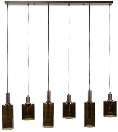 AnLi Style Hanglamp Sepiora 6-lichts / Sienna bruin