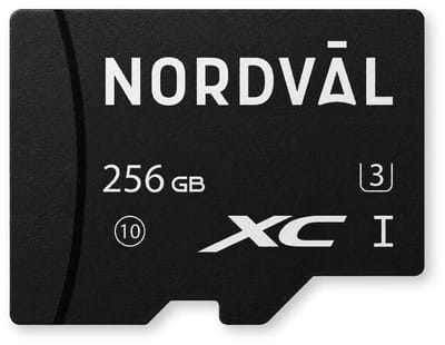 Nordväl Micro SD Kaart 256GB – microSDXC – UHS-I – V30 – Geheugenkaart voor dashcam