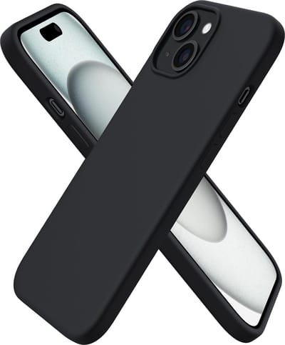 Arara Hoesje Geschikt voor iPhone 15 Plus Hoesje Siliconen - liquid Backcover - Zwart