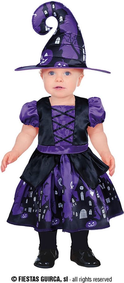 Fiestas Guirca - Baby purple witch (18-24 maanden) - Carnavalskleding - Carnaval - carnavalskleding 2027 - Carnaval kostuum