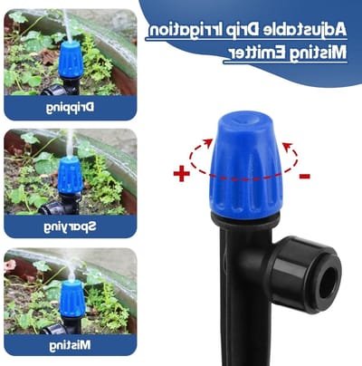 Irrigatie druppelaars set van 30 stuks, 360 graden sproeier voor efficiënte tuinbewatering