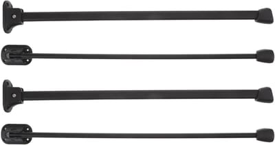 Opklapbare Tafelpoten - Metalen Onderstellen - Meubelprojecten - Vloervriendelijke Voetjes - 50 cm - Zwart