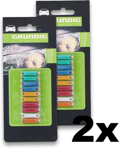 2 stuks Autozekeringen - GBC - 10 Stuks - Grundig