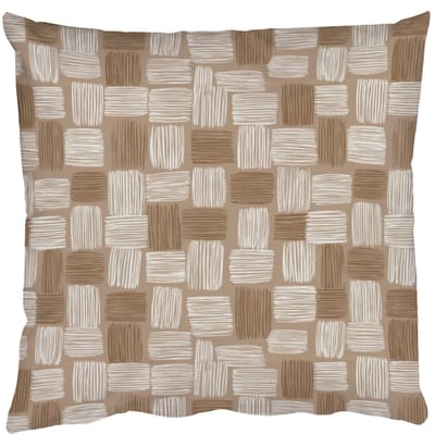 Sierkussens - Kussentjes Woonkamer - 50x50 cm - Blok - Patroon - Bruin
