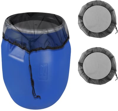 NTHProducts - Rain Barrel Net - Beschermnet - 2 Stuks - 100 cm - Blad- en Insectenbescherming - Ideaal voor Regenwateropvang - Zwart