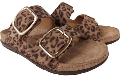 Rohde 5890 18 Slippers Bruin Panterprint Dames - Bruin - 41