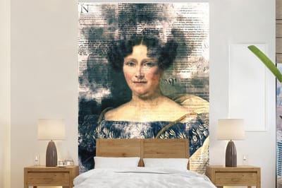 Behang - Fotobehang Johanna Henriette Engelen - Dubois Drahonet - Krant - Breedte 160 cm x hoogte 240 cm