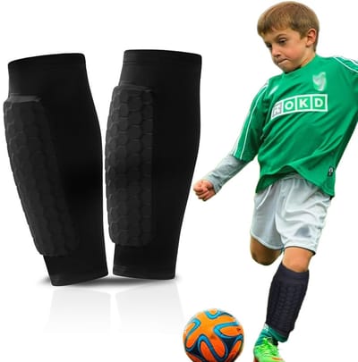 Dailygoods- Voetbalscheenbeschermers Kinderen - Antislip - Sokken - Sport - Hardlopen - Schokbestendig - Scheenbeschermers