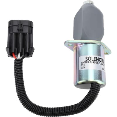Solénoïde de coupure de carburant 12 V 6681513 Solénoïde de coupure de carburant de générateur anti-interférence précis