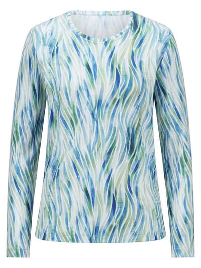 Shirt ronde hals Van Peter Hahn wit