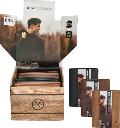 Hide & Stitches Johan van Amstel Portemonnee - Assorti