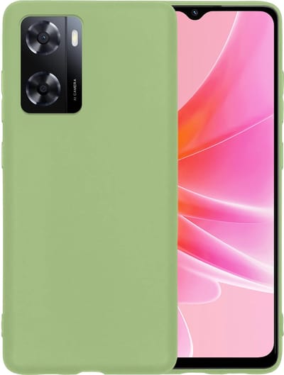 Hoesje - Geschikt voor OPPO A57 - Sterk & Shockproof - Hoes Cover - Siliconen Case - Telefoonhoesjes - Groen