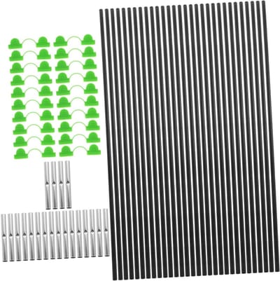 Broeikashoepelset - Tunneltentbogen - Planten Beschermen - Verstelbare Afmetingen - 30 Beugels 20 Connectoren - Zwart