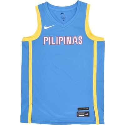 Basketbaltanktop heren Limited Road Jersey Team Philippines Lt Photo Blauw/tour geel
