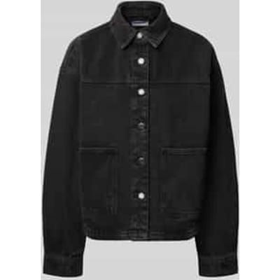 jeansjack met opgezette zakken model 'KETTIE'