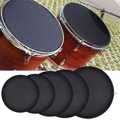 Dailygoods- Drumpad Gloednieuw - Oefenpad - Drum Dempers - Bekkendempers - Bassdrum Muet Booster - Rubberschuim 56 cm/22 inch - Drumdemper
