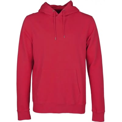 Hooded sweatshirt Colorful Standard Classic Organic scarlet red