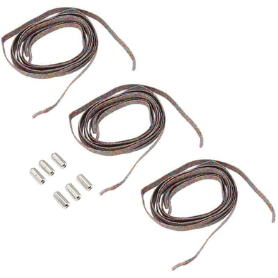 3 Sets Shoenveters Zonder Strikken 6 Elastische Shoenveters 6 Stevige Gespen voor Kinderen Volwassenen Ouderen#1 gray