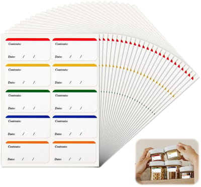 240 bevriezingsetiketten, gemakkelijk te verwijderen, zelfklevende etiketten voor potten, herbruikbaar, voor potten en containers (60 x 30 mm)