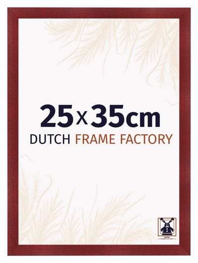 Fotolijst 25x35 cm - MDF - Wijnrood Geveegd - Praag