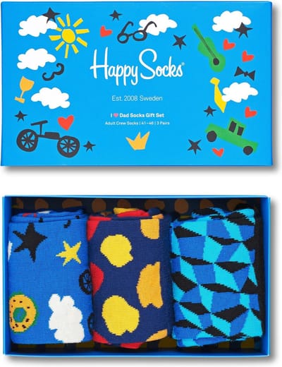 Happy Socks Sokken Geschenkset In Cadeaudoos - Maat 36-40 - 3 Paren