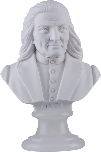 Music Gifts - Albast borstbeeld Franz Liszt 15 cm
