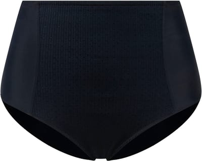 Ulla Popken - Dames - Pantybroekje hoge taille jacquard inzetstuk - Nachtblauw - Maat 42+