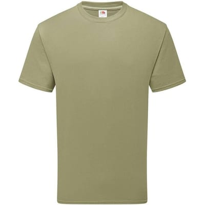 Fruit of the Loom Katoenen uniseks T-shirt voor volwassenen (Klassieke Olijf)