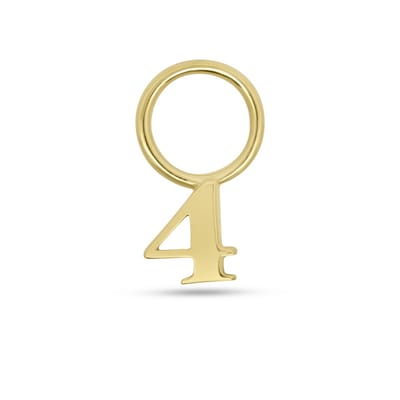 New Bling - 9NBG-O157-4 - 14K geelgoud – Bedel – Nummer 4