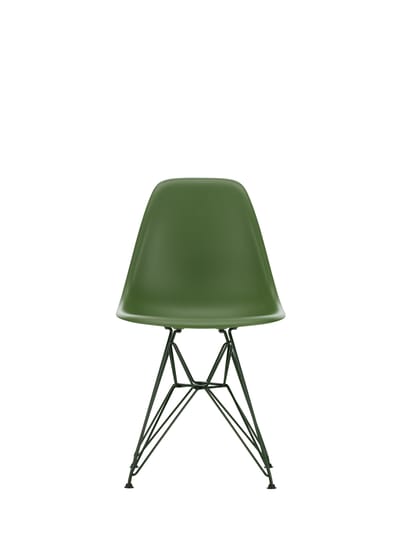Vitra DSR Colours Eames Plastic Side Chair - forest RE - Glijders voor harde vloer