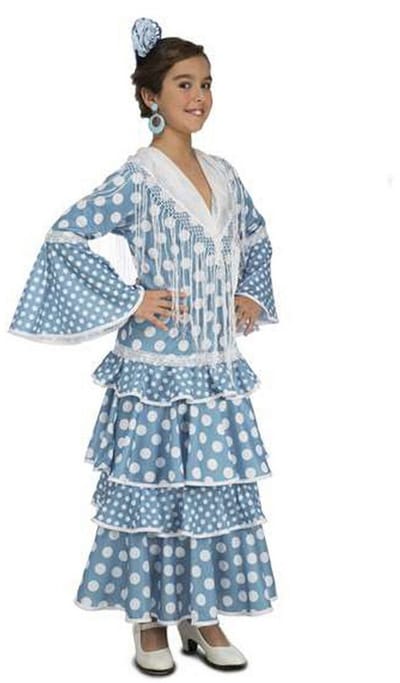Kostuums voor Kinderen My Other Me Guadalquivir Blauw Flamenco danser - 3-4 Jaar