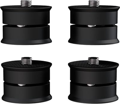 4 Stuks High-End Apparatuur Voetjes, HiFi Spikes Pads, Aluminium Speaker Stand, Schokabsorberende Voeten, Isolatievoeten voor Versterkers en Audioapparatuur