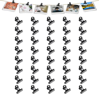 40 Stuks Binder Clips 22mm - Metalen Klemmen voor Voedselverpakkingen, Foto's en Documenten - Kleine Klemmen voor Thuis en Kantoor