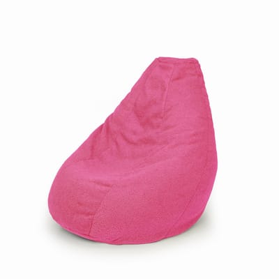 ZITZAK FIJNE TEDDY 180L MET LOSSE BINNENHOES NEON ROSE